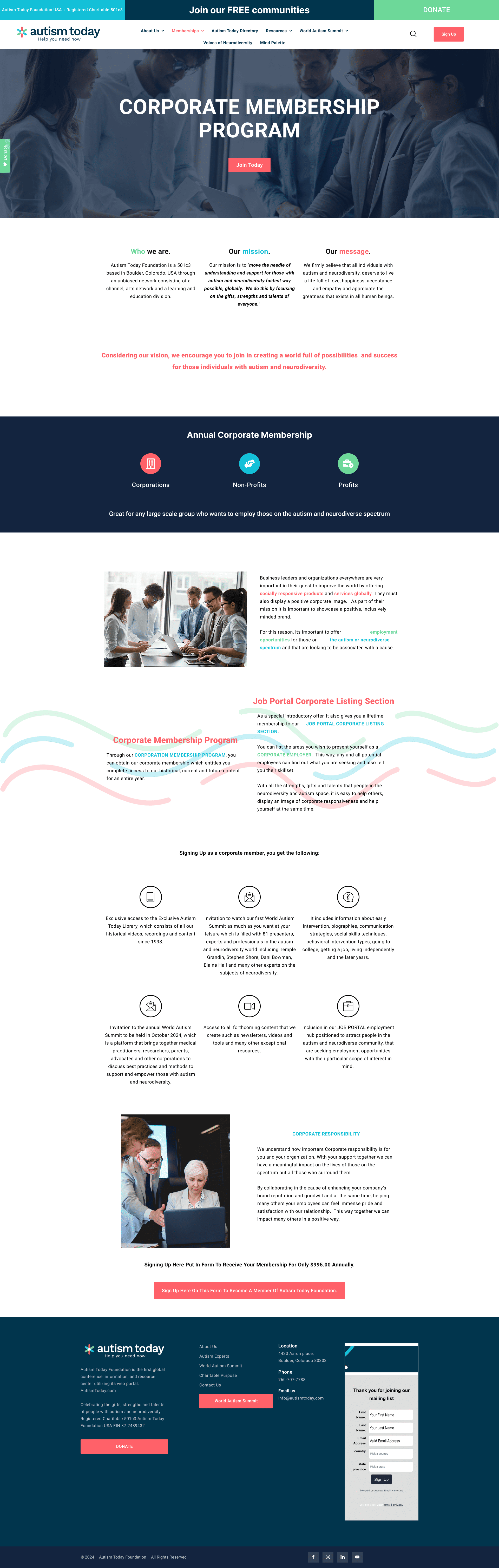 Corporate membership - Avant