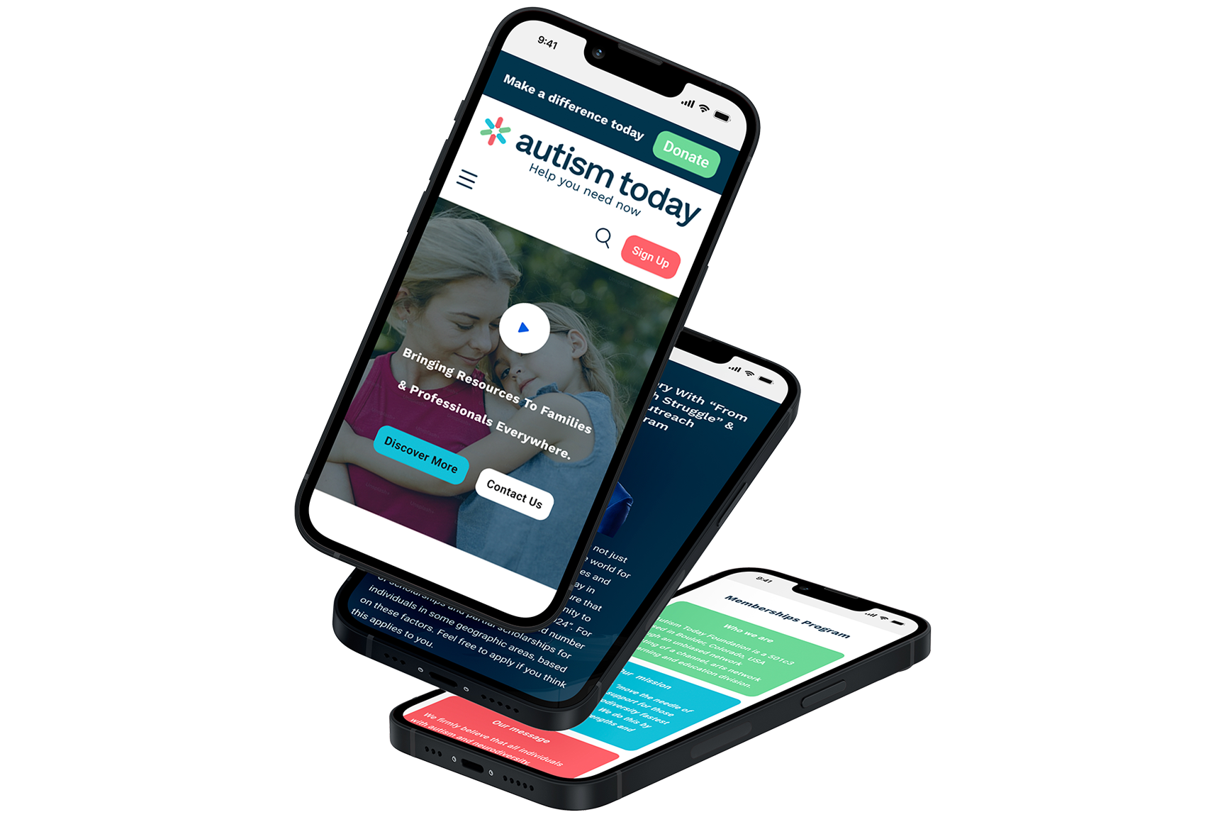 Refonte Autism Today Foundation - Mobile