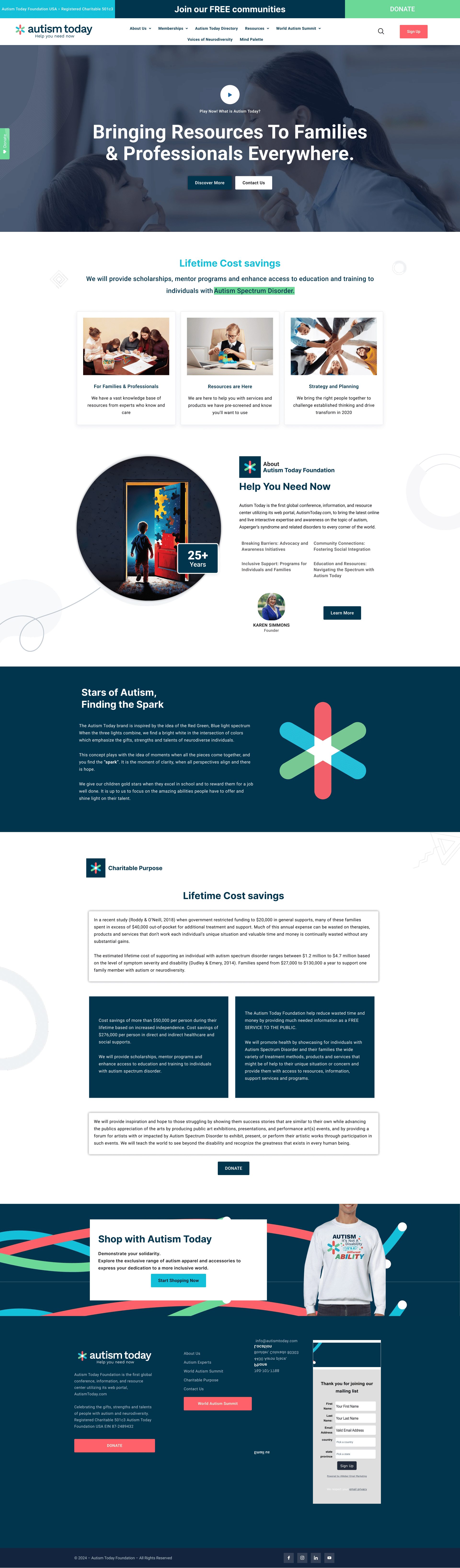 Landing page - Avant
