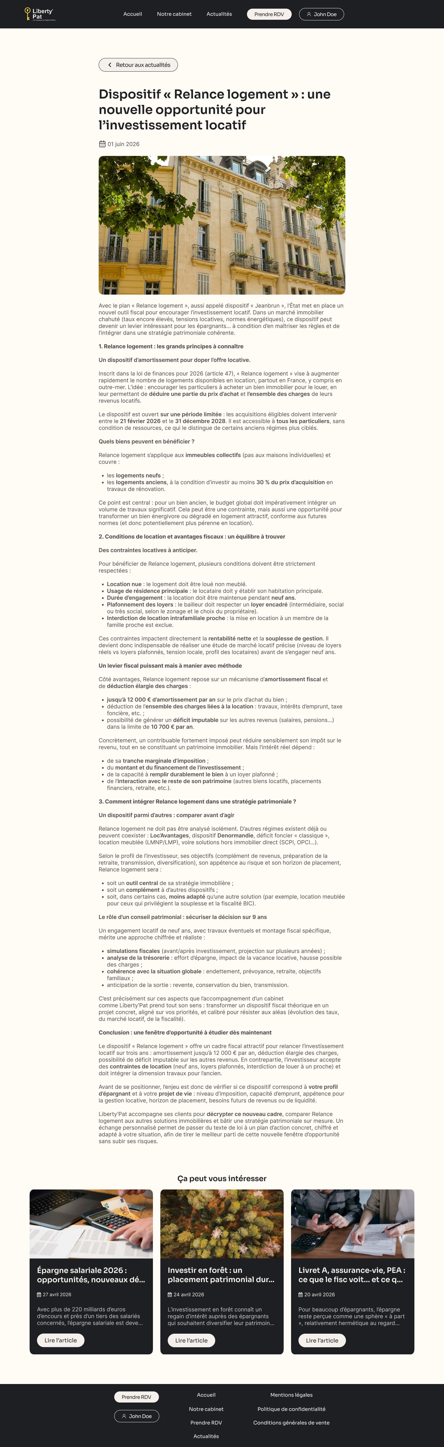 Article après