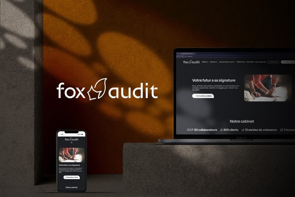 Refonte landing page site comptable Fox Audit