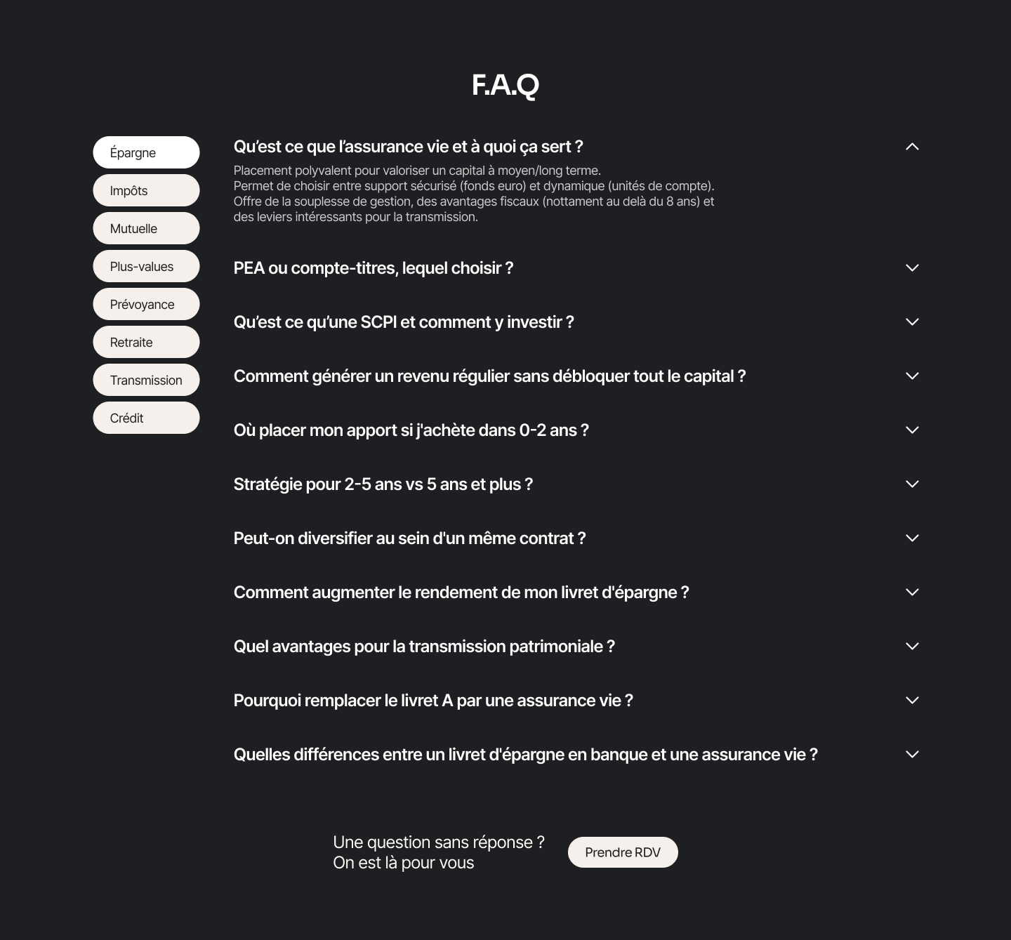 FAQ après